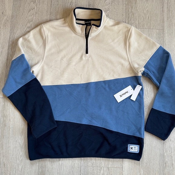 Hurley Other - Hurley ~ Mesa Windchill ~ 1/4 zip, pullover, fleece sweatshirt ~ BRAND NEW! sz L